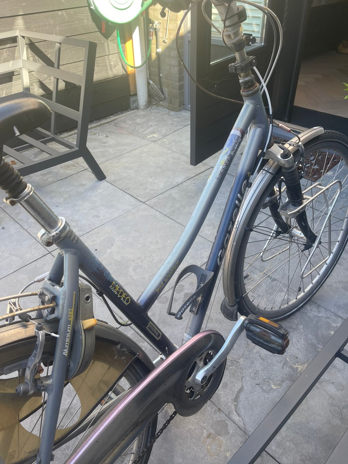 Gazelle Medeo Trekking trekkingfiets een grijs-blauw frame, Ophalen of Verzenden, Gebruikt, Meer dan 20 versnellingen, Gazelle