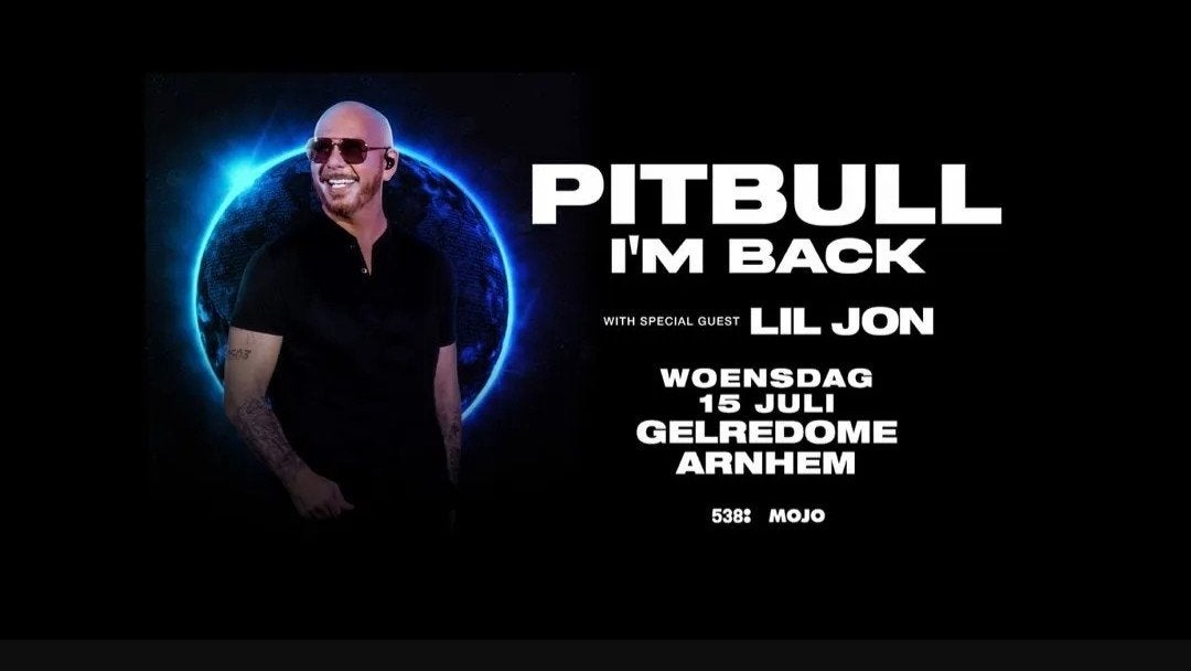 Pitbull gelredome 1e rang ticket, Tickets en Kaartjes, Eén persoon