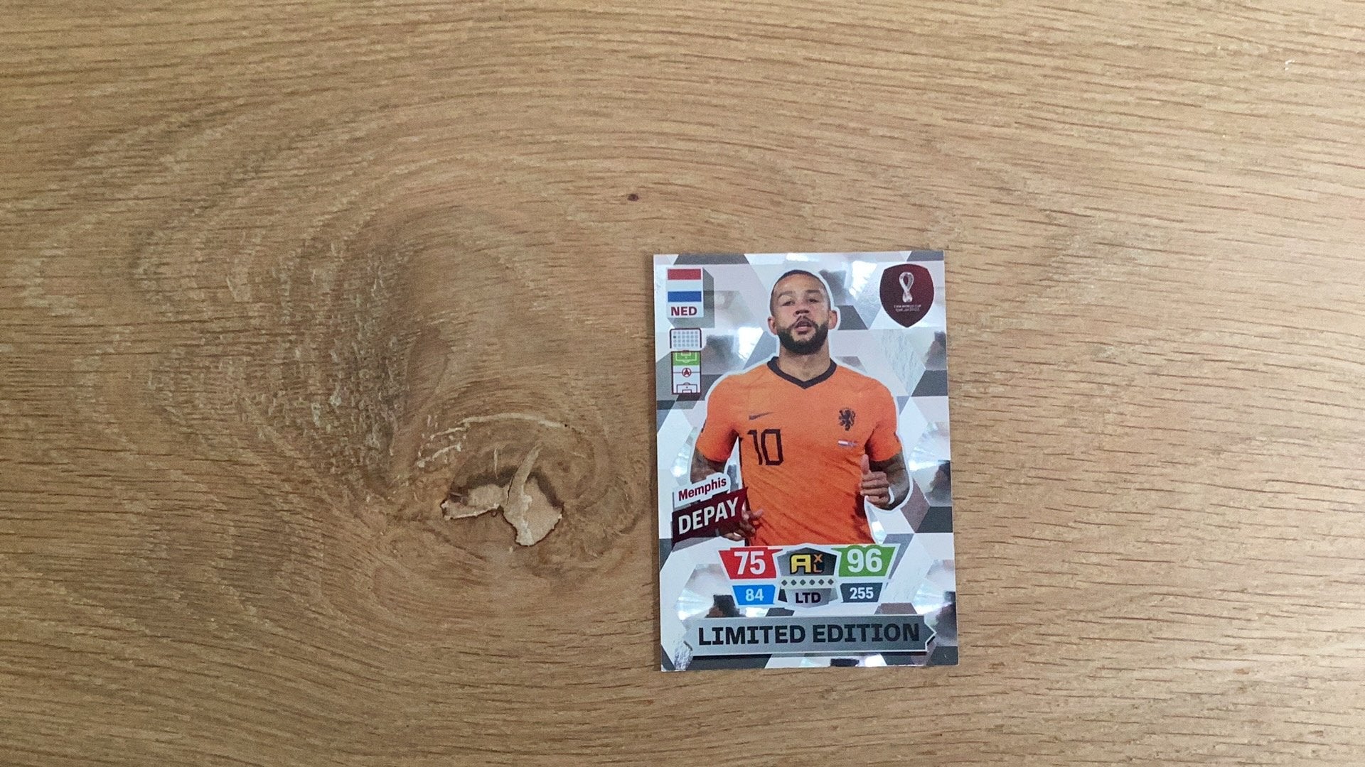 Panini Depay, Ophalen of Verzenden, Zo goed als nieuw, Buitenlandse clubs, Poster, Plaatje of Sticker