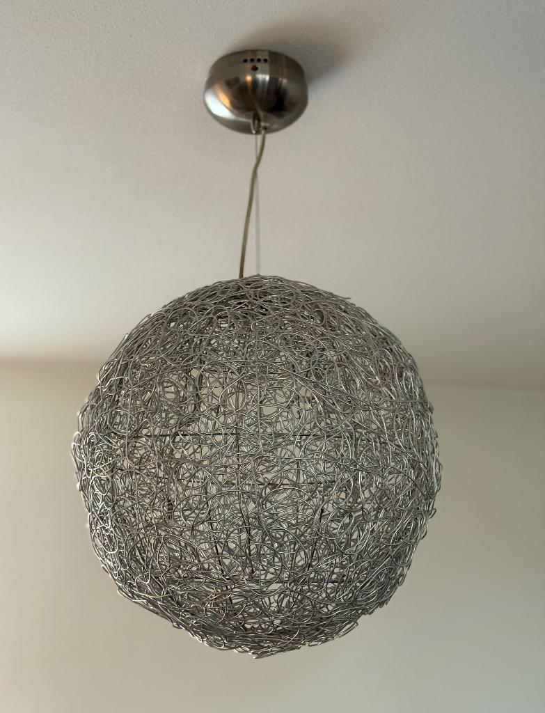 Imitatie Fil de Fer Catellani & Smith draadhanglamp 50cm, Gebruikt, Design, Ophalen of Verzenden, Metaal