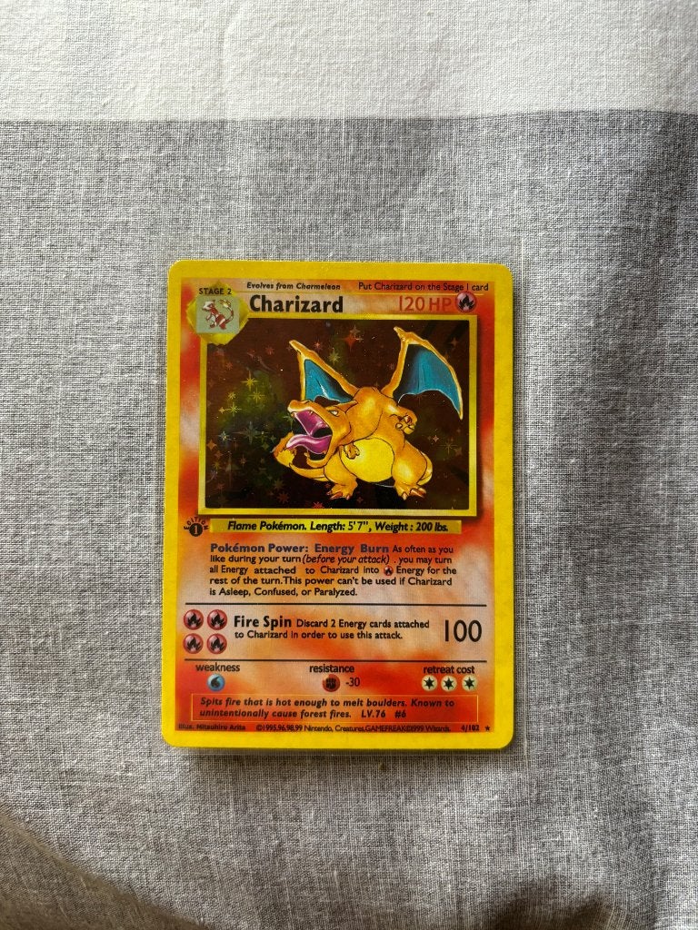 Base Charizard, Verzenden, Nieuw, Losse kaart, Foil