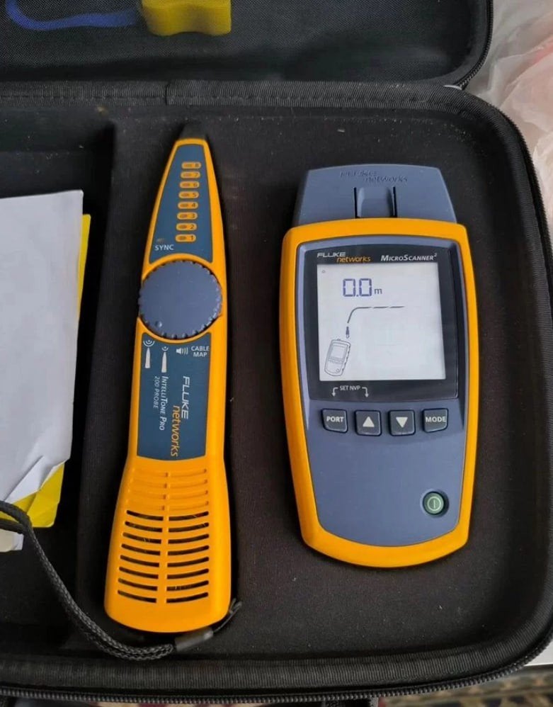 Fluke Networks microscanner2+IntelliTone pro 200, Ophalen of Verzenden, Zo goed als nieuw, Overige meters