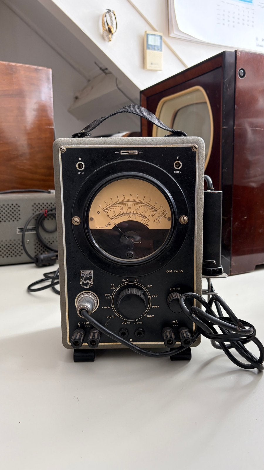 Philips buisvoltmeter, Ophalen, Gebruikt