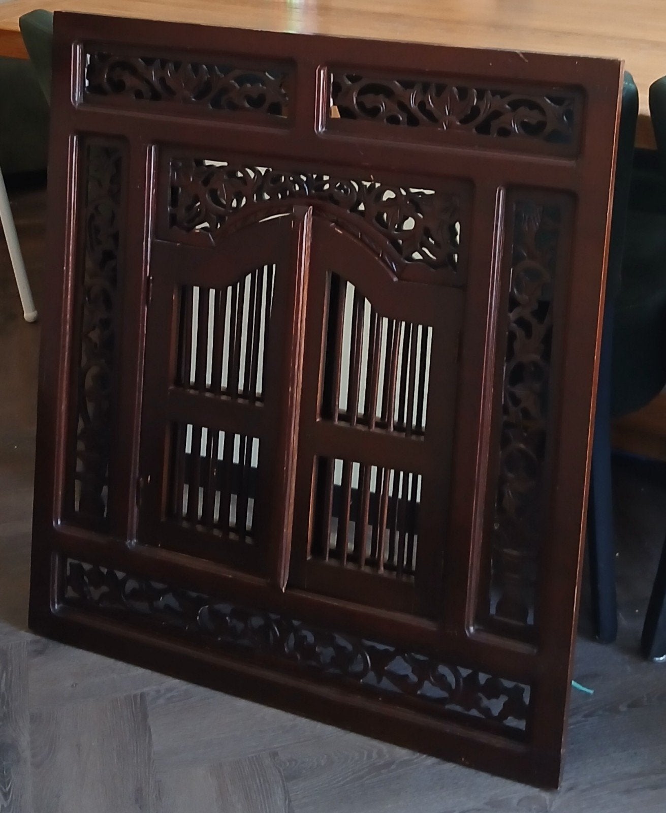 Broicante spiegel met luiken - Houtsnijwerk, Ophalen