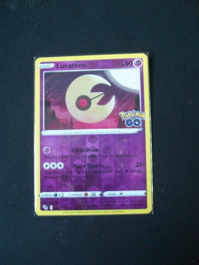 1257: Nieuwe Pokemon GO Kaart holofoil LUNATONE HP90 034/078, Verzenden, Nieuw, Losse kaart, Foil