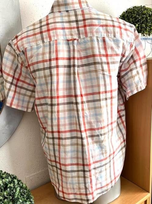 State of Art korte mouw overhemd maat M/L, Kleding | Heren, Overhemden, Ophalen of Verzenden, Zo goed als nieuw, Blauw, Halswijdte 39/40 (M)