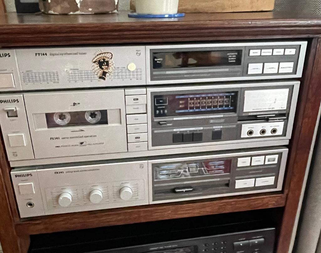 Philips audio / stereo set vintage, Audio, Tv en Foto, Ophalen, Gebruikt, Philips