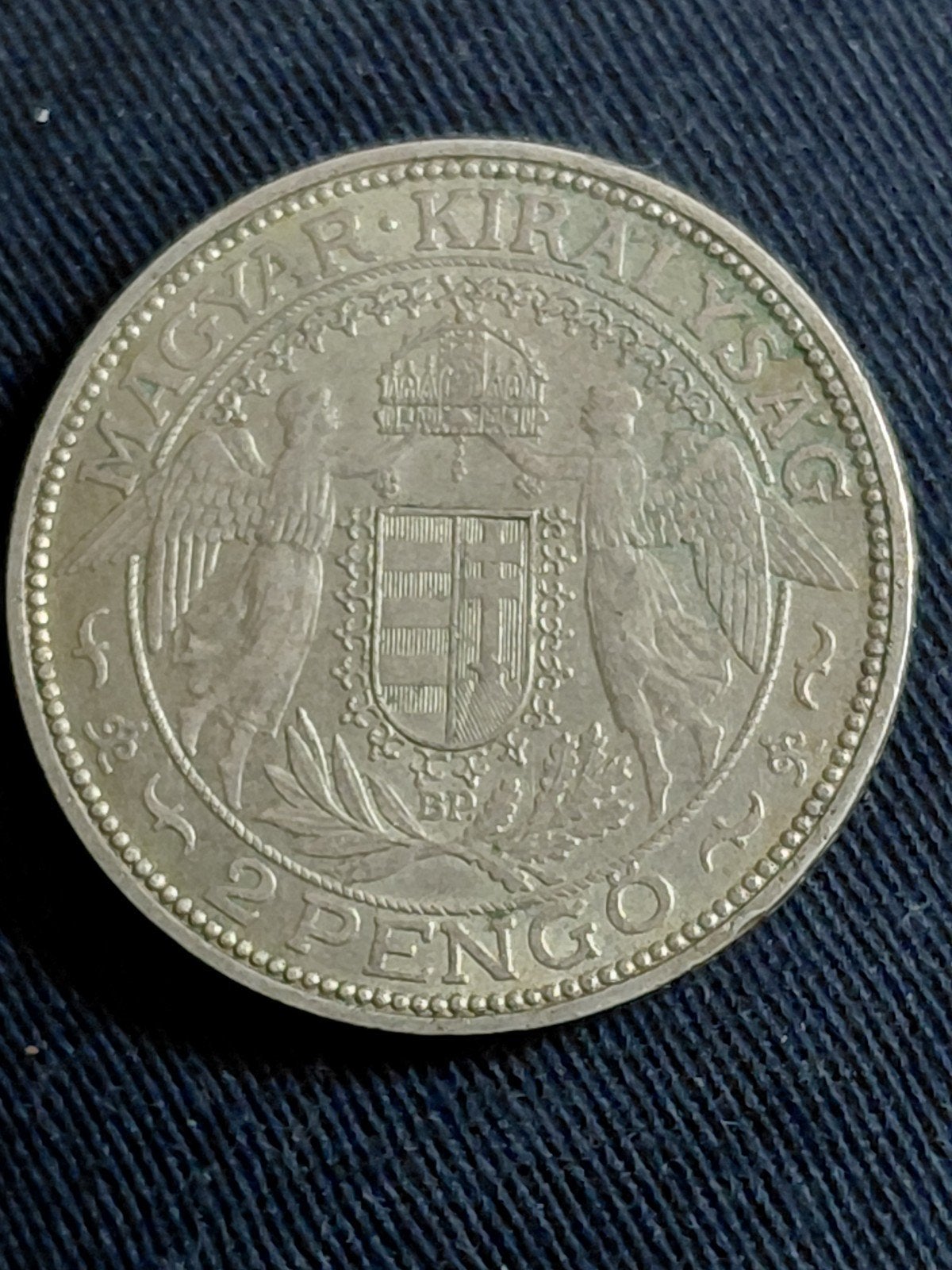 Hongarije 2 Pengo 1937 Miklós Horthy  - Zilver, Verzenden, Hongarije, Zilver