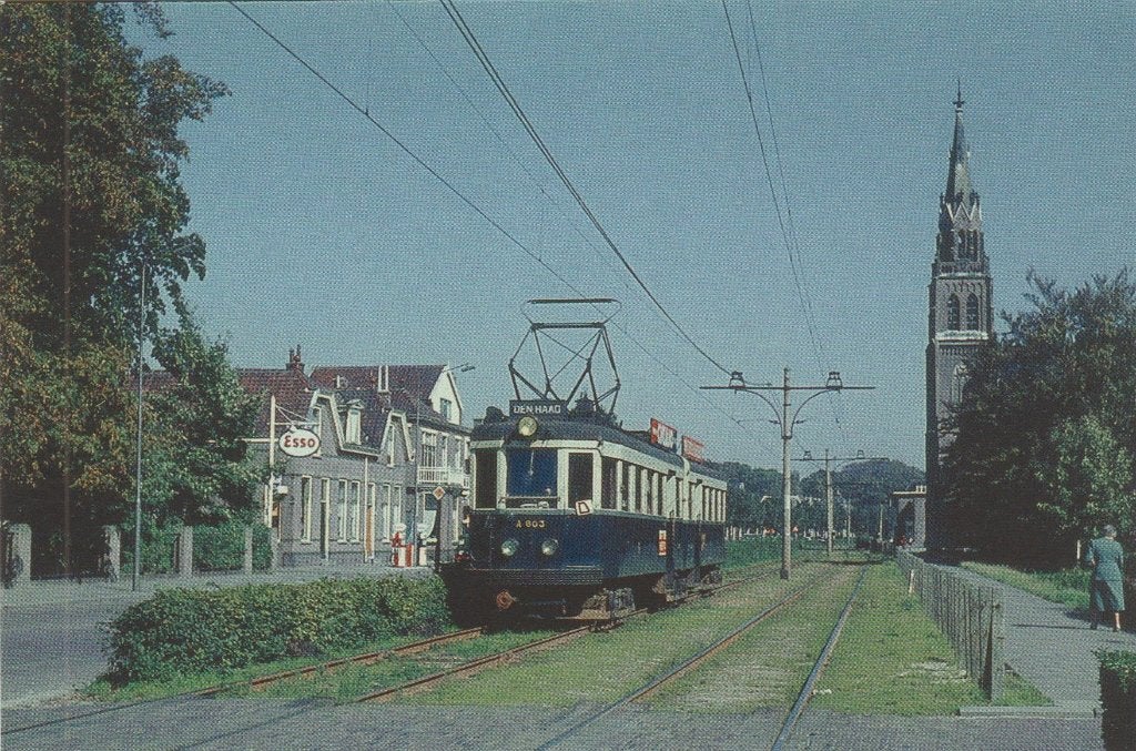 tram voorschoten, Verzamelen, Ophalen of Verzenden, 1960 tot 1980, Ongelopen, Zuid-Holland