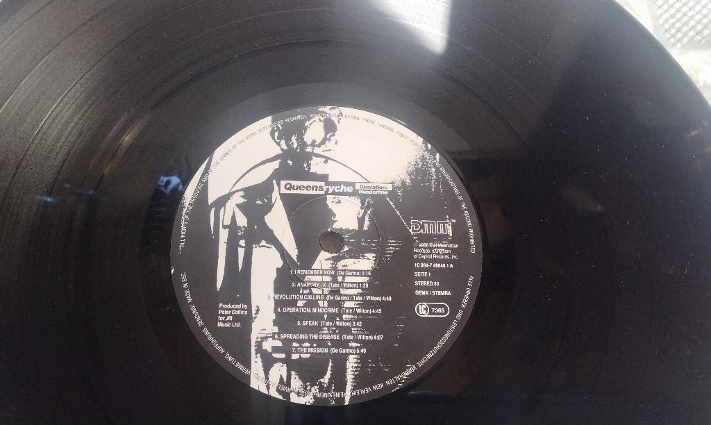 Lp Queensrÿche Operation Mindcrime Vinyl 1988 LEES GOED, Cd's en Dvd's, Vinyl | Hardrock en Metal, Ophalen, Gebruikt