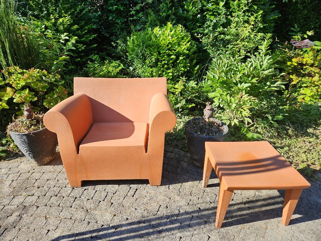Bubble club stoel en tafeltje, Tuin en Terras, Ophalen, Kunststof