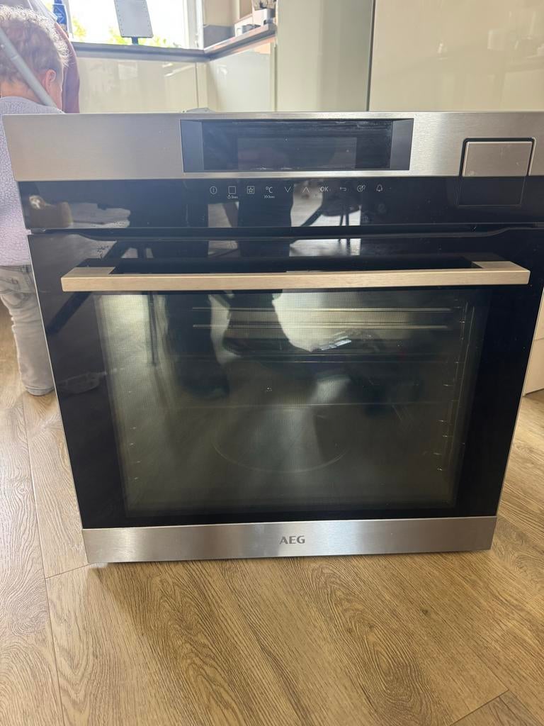 AEG Inbouw stoomoven steamboost combi - Zo goed als nieuw, Witgoed en Apparatuur, Ovens, Ophalen, Hete lucht, AEG, Zo goed als nieuw