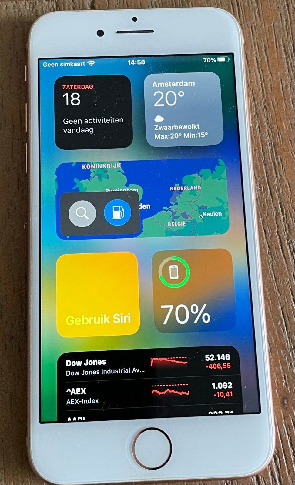 iPhone 8 64GB Wit/Goud - Zo goed als nieuw, Telecommunicatie, Mobiele telefoons | Apple iPhone, Wit, Ophalen of Verzenden, Zo goed als nieuw