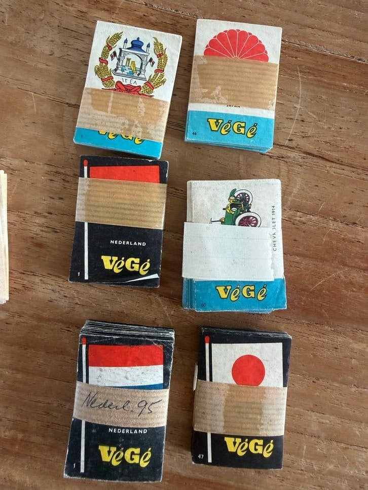 Végé Lucifer Etiketten Sets, Ophalen of Verzenden, Gebruikt, Luciferdoosjes of -merken