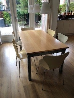 Eetkamertafel, Gebruikt, 50 tot 100 cm, Vijf personen of meer, 150 tot 200 cm