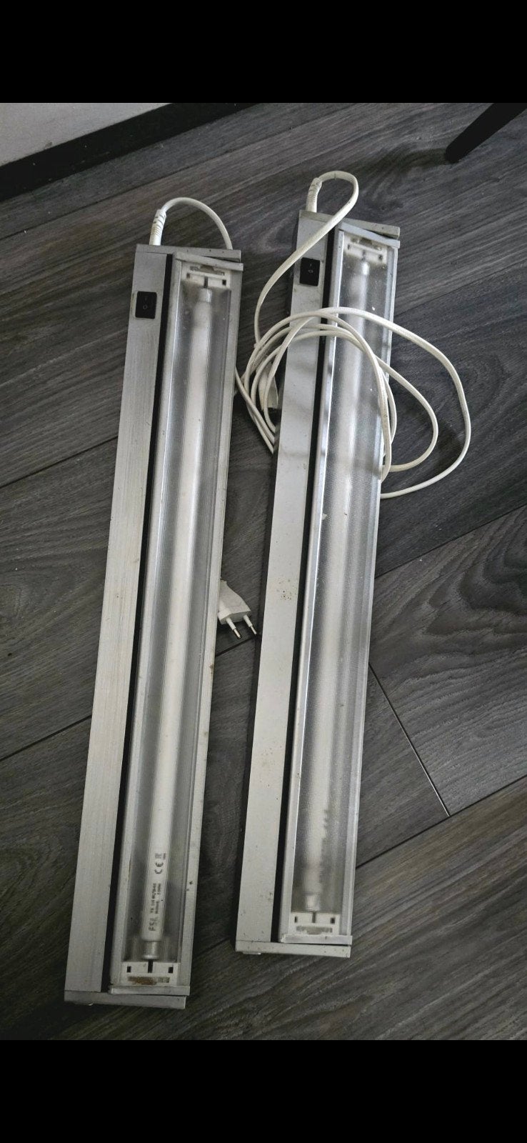 2 draaibare keuken/kastlampen - Gebruikt, Huis en Inrichting, Metaal, Overige merken, Gebruikt, Ophalen of Verzenden