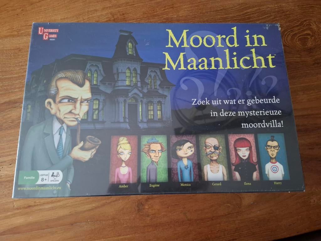 Moord in Maanlicht - Het klassieke moordspel (Nieuw), Hobby en Vrije tijd, Gezelschapsspellen | Bordspellen, Vijf spelers of meer