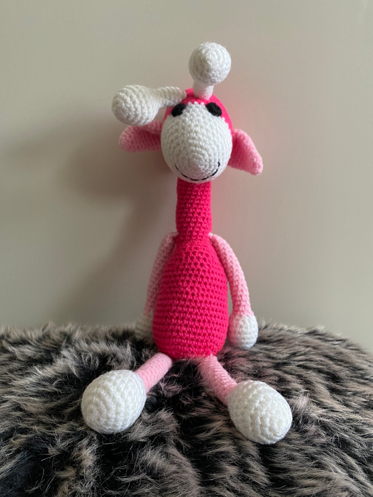 Giraf roze. 45 cm, Kinderen en Baby's, Speelgoed | Knuffels en Pluche, Verzenden, Zo goed als nieuw, Overige typen