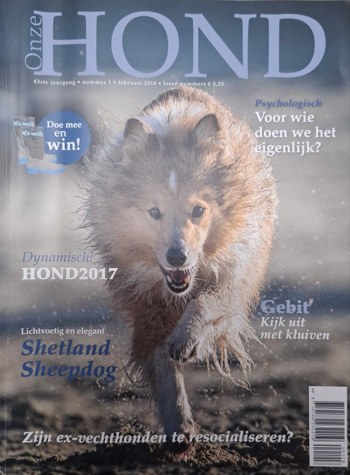 Onze Hond 2018 nr 1 Nieuw Shetland Sheepdog, Ophalen of Verzenden, Nieuw, Honden