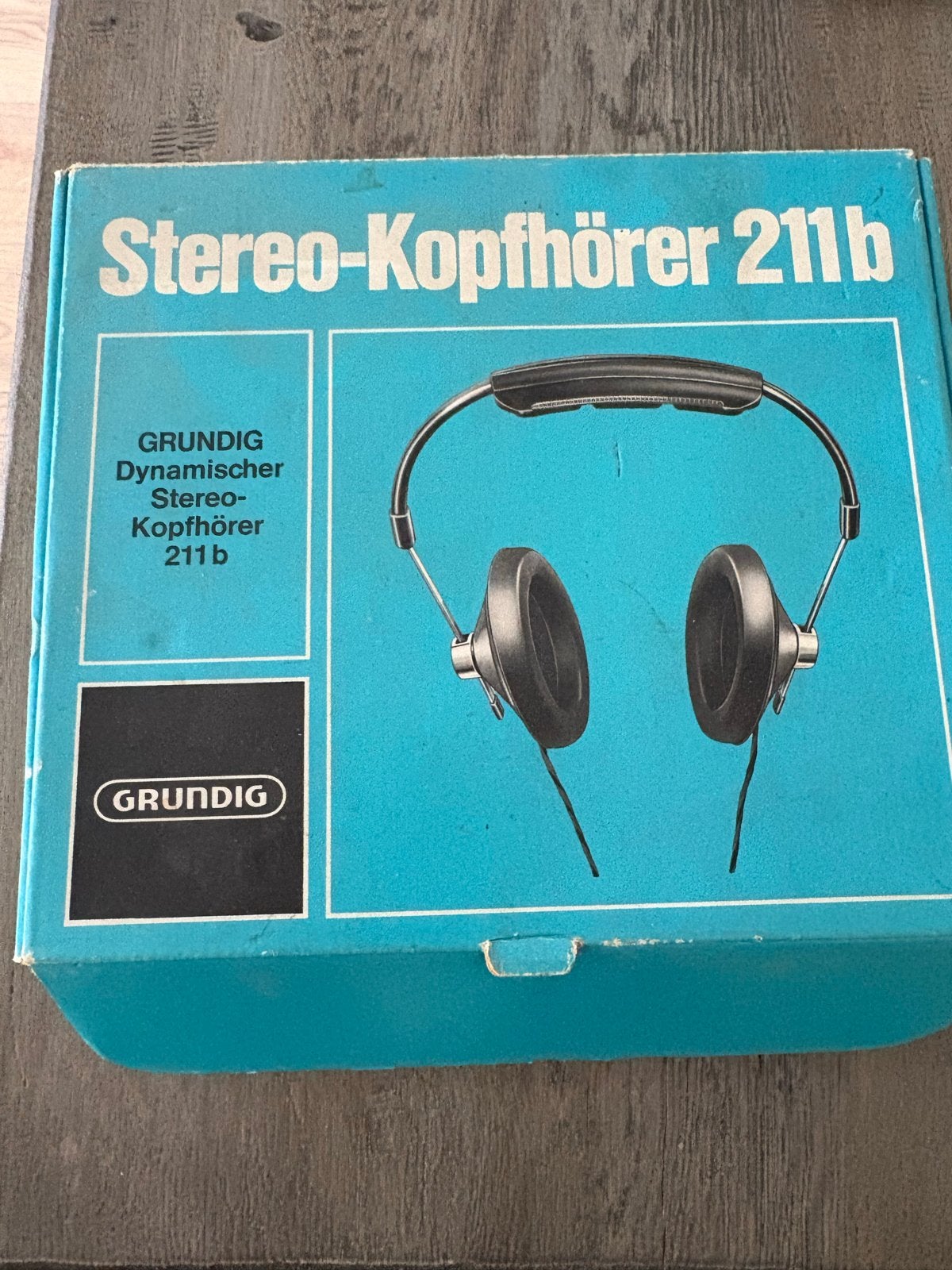 Grundig Stereo Koptelefoon 211b - Vintage Audio, Zo goed als nieuw, Over-ear, Zwart, Ophalen
