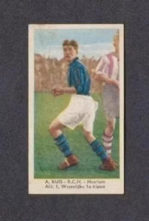 Voetbalplaatje A. Ruis RCH Haarlem Jaren 30., Verzamelen, Ophalen of Verzenden, Zo goed als nieuw