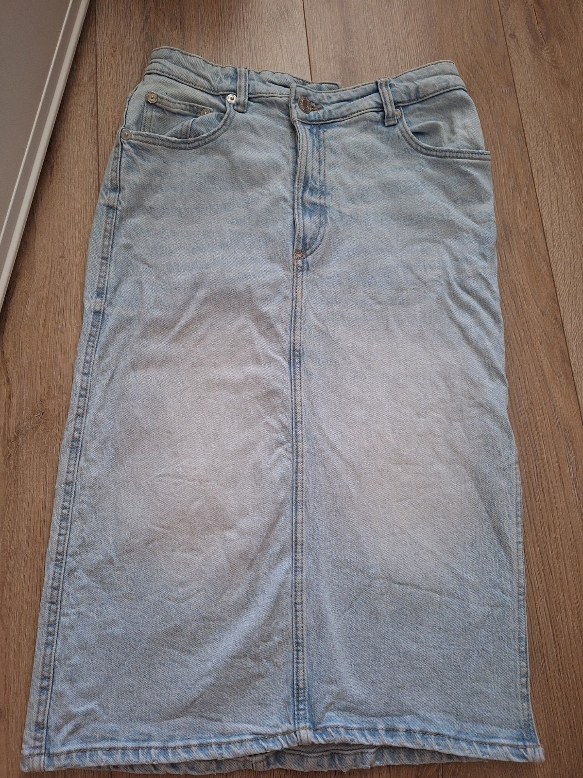 Mooie midi spijkerrok van de Zara maat 38!, Maat 38/40 (M), Blauw, Zara, Ophalen of Verzenden