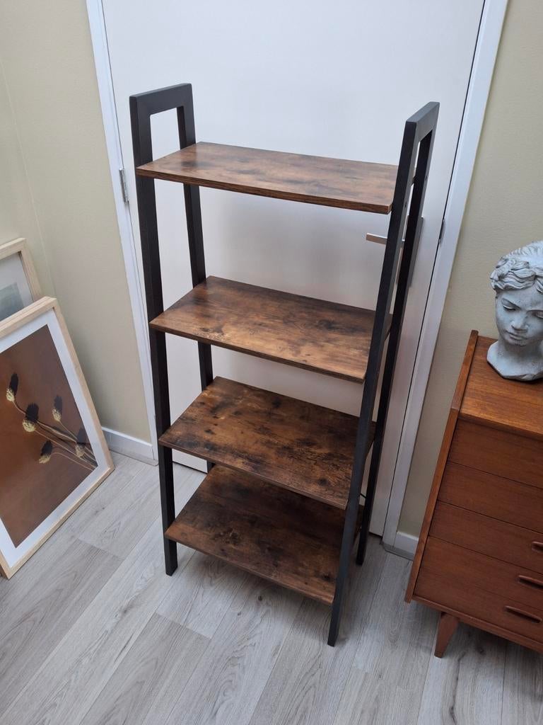Prachtig houten boekenrek met 4 planken, Huis en Inrichting, Ophalen, Zo goed als nieuw