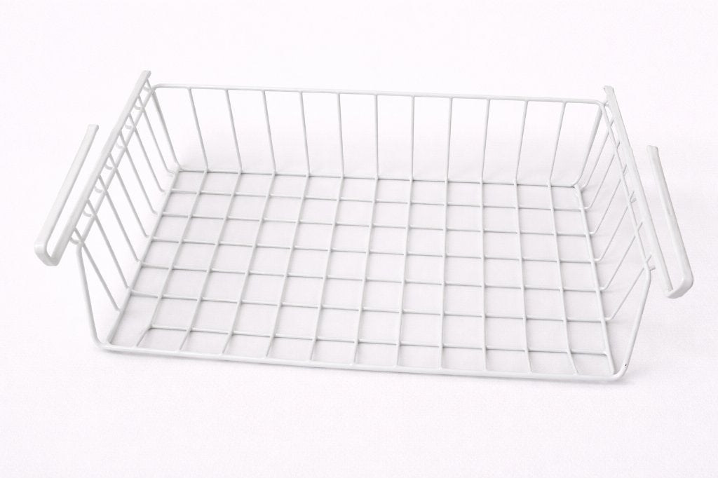 Witte hangmand voor in hang-/legkast – 55 x 30 cm, Gebruikt, Overige stijlen, Ophalen of Verzenden, Metaal
