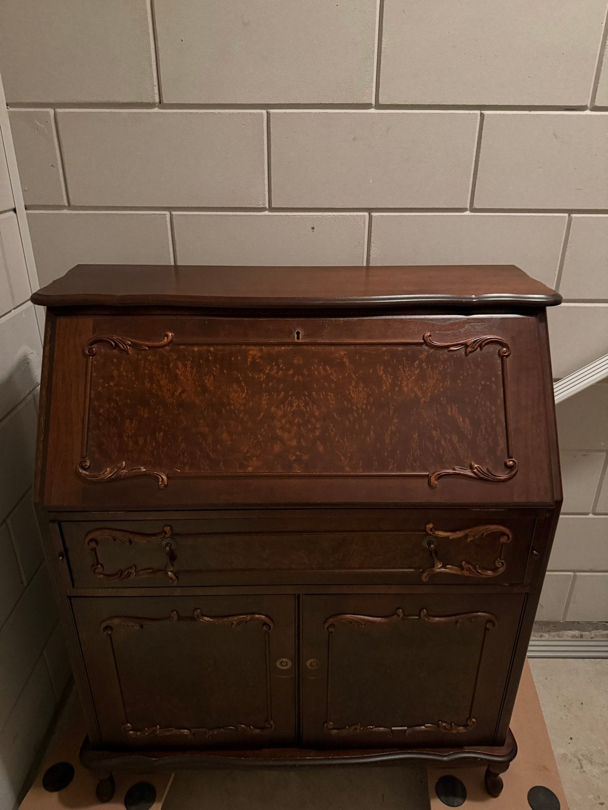 Antiek Secretaire Bureau - Klassiek Houten Meubel, Ophalen