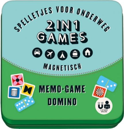 Magnetische 2 in 1 Games: Memo & Domino, ., Nieuw, Ophalen of Verzenden, .