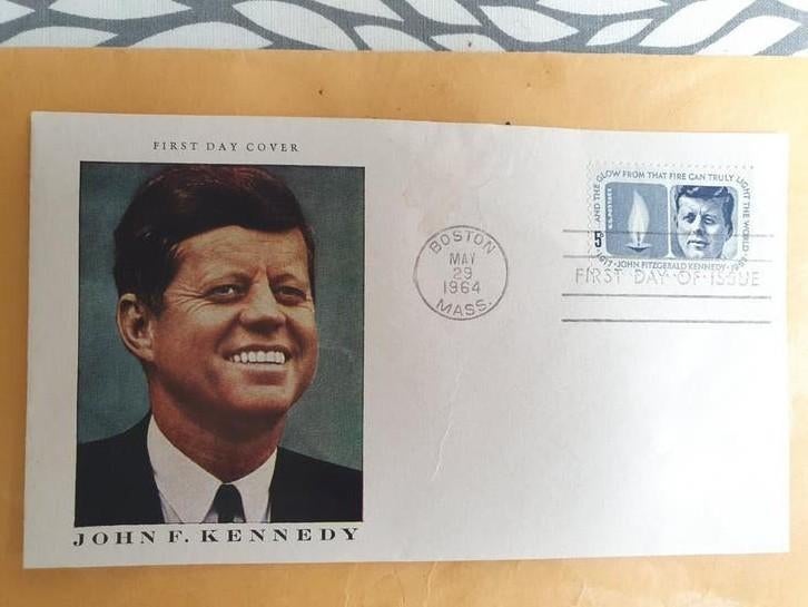 Eerste dag uitgave John F. Kennedy - 1964, Ophalen of Verzenden, Beschreven, Rest van de wereld