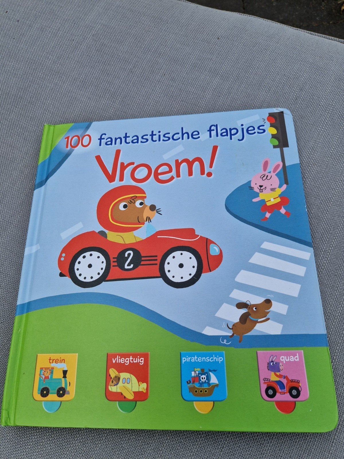 100 fantastische flapjes Vroem! - Boek over voertuigen, Onbekend, Non-fictie, Jongen of Meisje, Voorleesboek