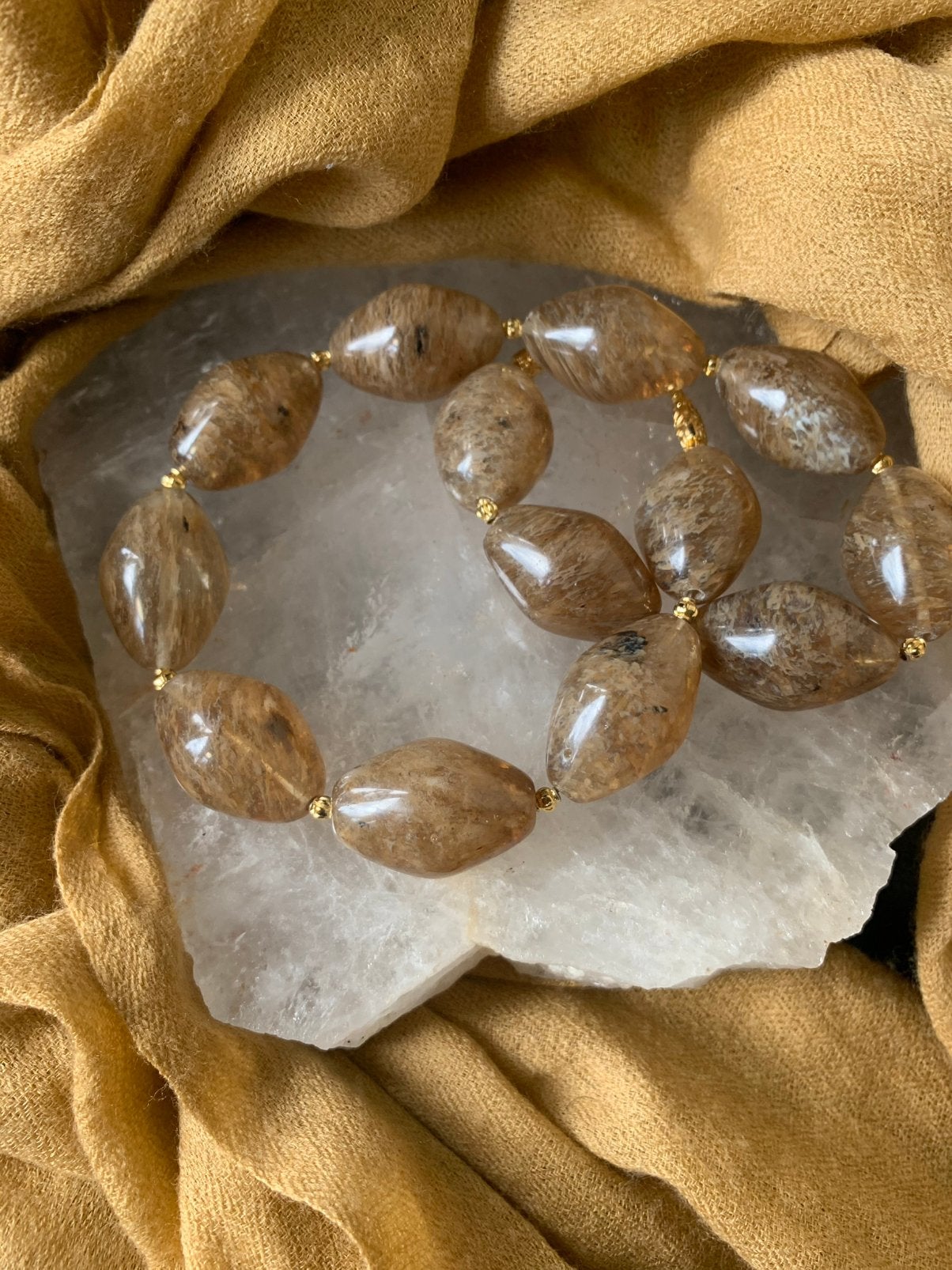 Limonietkwarts gloden healer beschermt sjamaan zuivert, Sieraden, Tassen en Uiterlijk, Kettingen, Ophalen of Verzenden, Nieuw