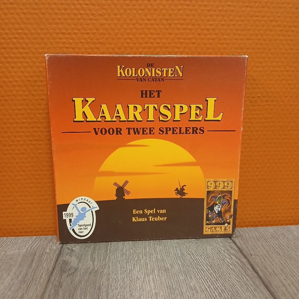 de Kolonisten van Catan kaartspel, Hobby en Vrije tijd, Een of twee spelers, Ophalen of Verzenden, Zo goed als nieuw, 999 Games