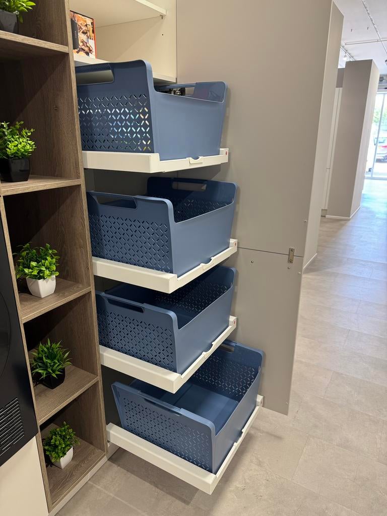 Showroom bijkeuken met wasmachine en droger nieuw, Huis en Inrichting, Keuken | Complete keukens, Nieuw, Enkelwandige keuken, Ophalen of Verzenden