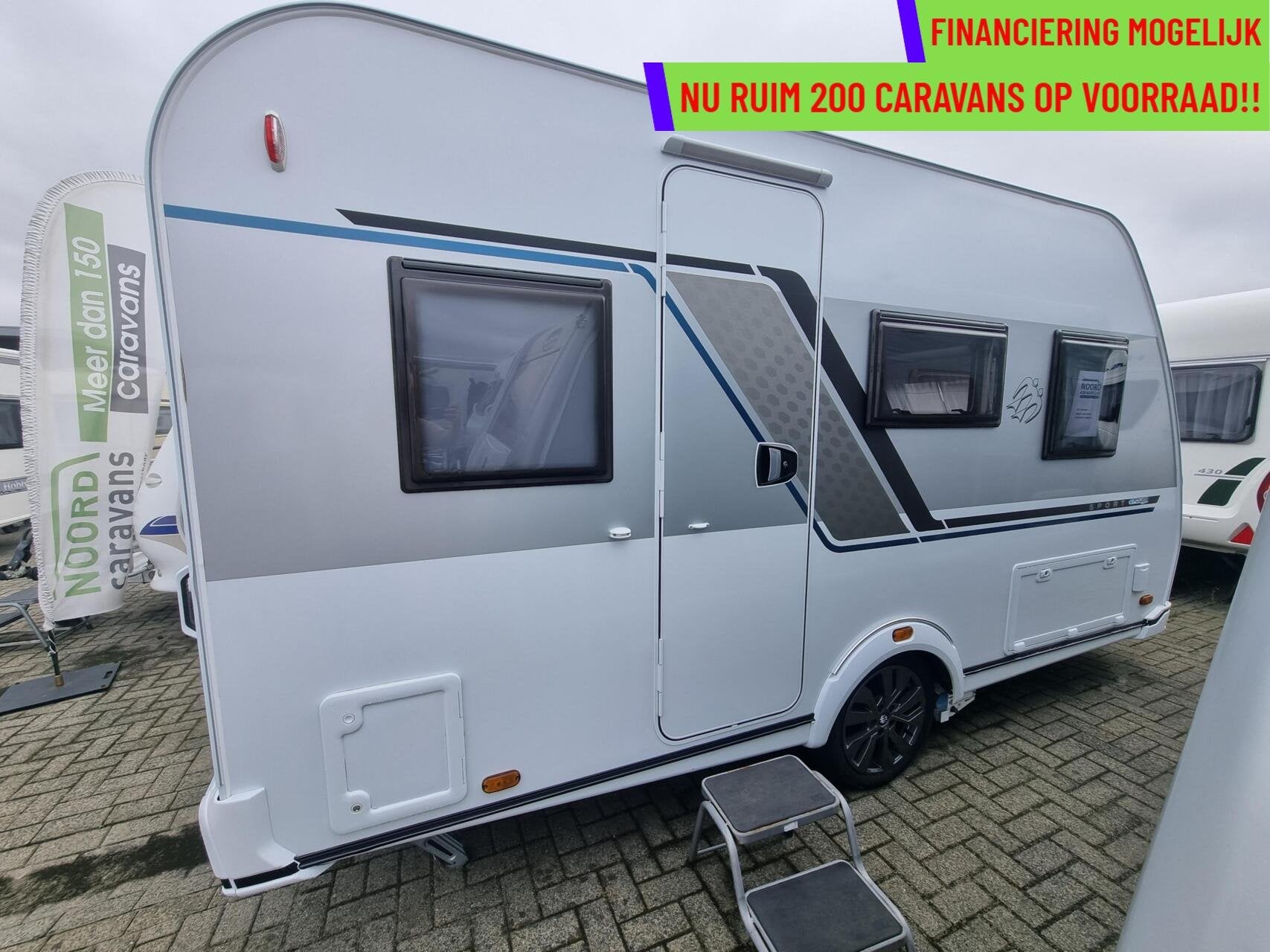 Knaus Sport e power 400 QD AIRCO + MOVER + DWARSBED+TREINZIT, Caravans en Kamperen, Bedrijf, 750 - 1000 kg, 6 tot 7 meter, Knaus