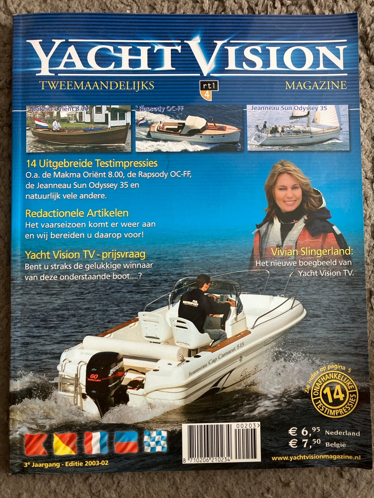 Yacht Vision Magazine - Editie 2003-02, Ophalen of Verzenden, Gelezen, Overige typen