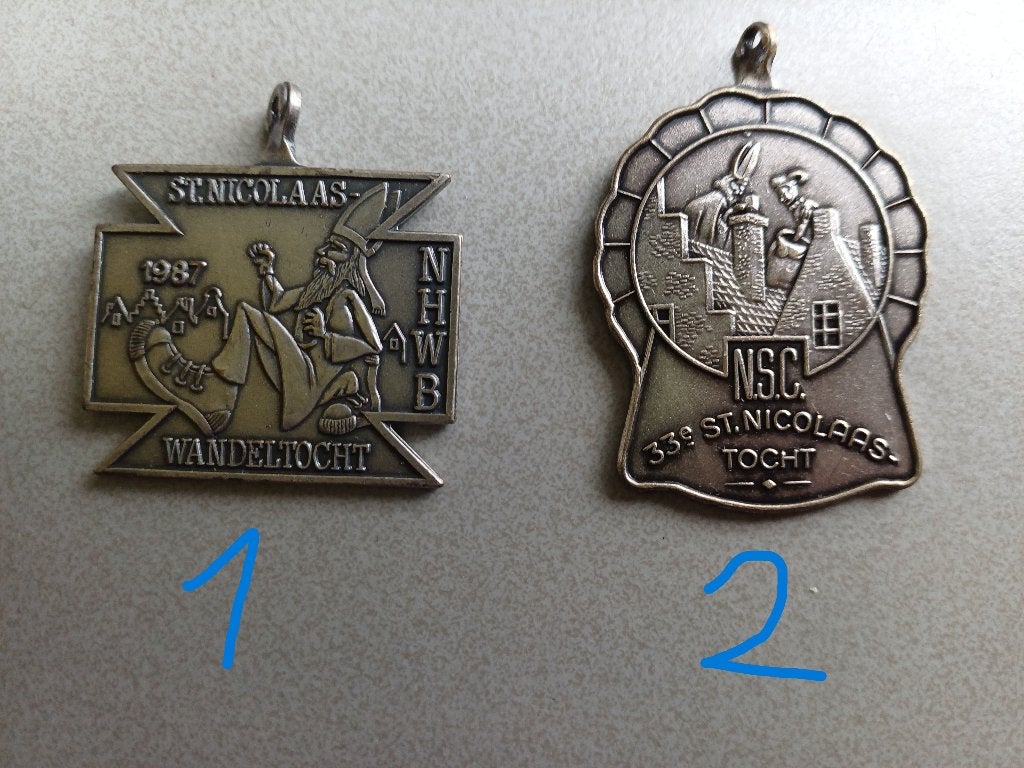 Medaille Sinterklaas St. Sint Nicolaas, Ophalen of Verzenden, Overige materialen