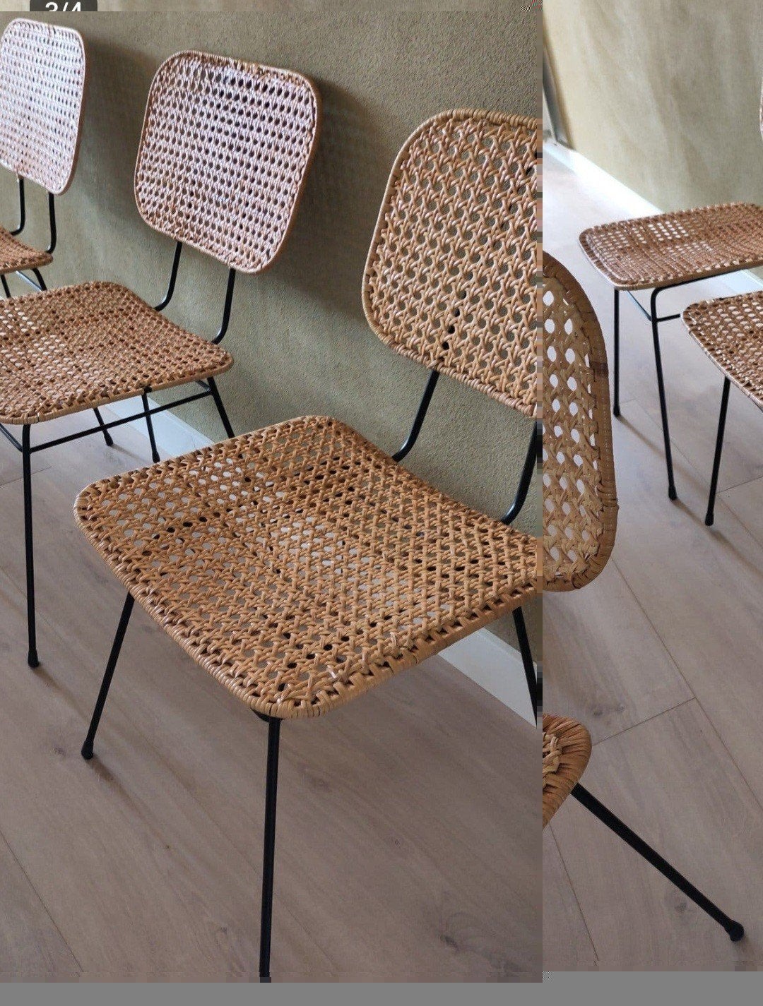 eetkamerstoelen rotan, Ophalen, Overige materialen, 50 tot 100 cm, 50 tot 100 cm