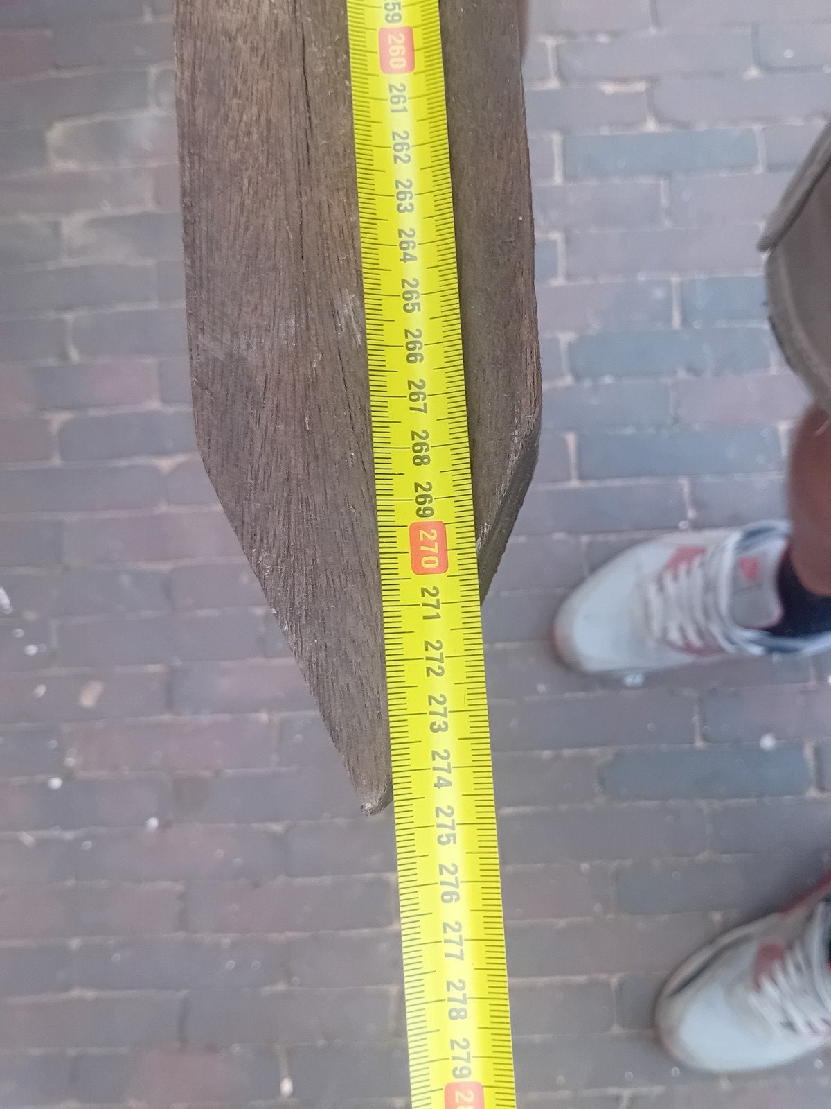 azobe paal, 270 cm lang, Ophalen, Gebruikt, 250 tot 300 cm, 50 mm of meer