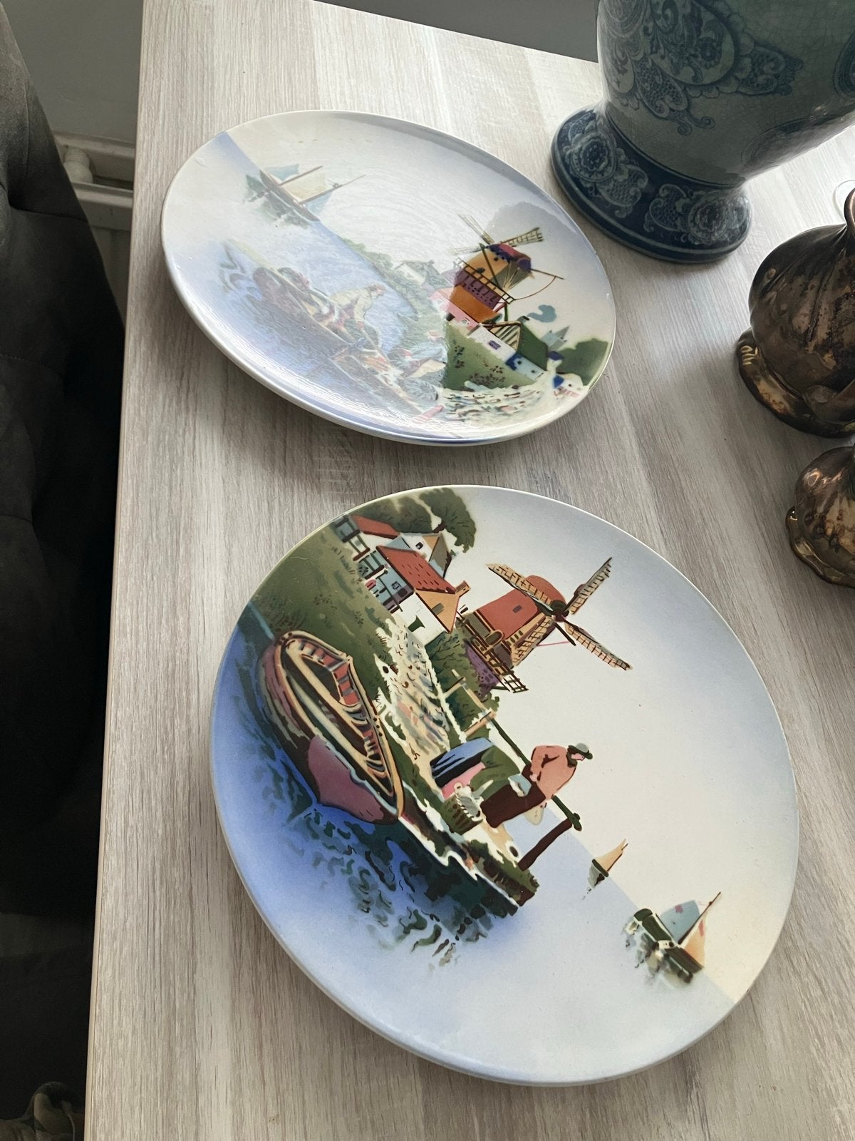 Decoratieve wandborden met Hollands tafereel, Ophalen of Verzenden