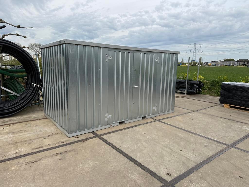 Container 4x2 meter met dubbele deur, Ophalen