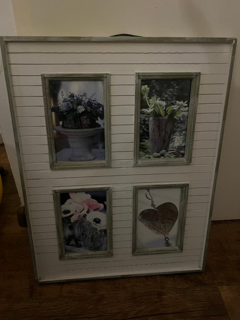 Fotolijst voor 4 foto's - Landelijke stijl, Ophalen, Gebruikt, Hout