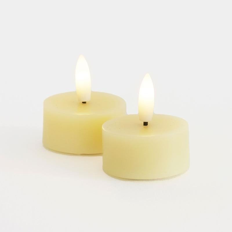 LED kaars Sirius Sille waxinelichtje NW wax 2 st VEEL KLEUR, Overige materialen, Nieuw, Ophalen of Verzenden, Kaars