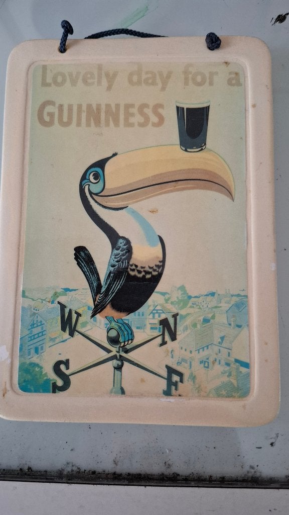 Guinness hang tegeltje, Ophalen of Verzenden, Gebruikt, Overige merken