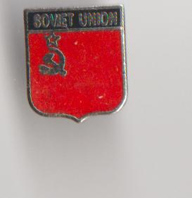 Unie van Sovjet Republieken emaille vintage pin, Verzamelen, Speldjes, Pins en Buttons, Verzenden, Zo goed als nieuw, Transport