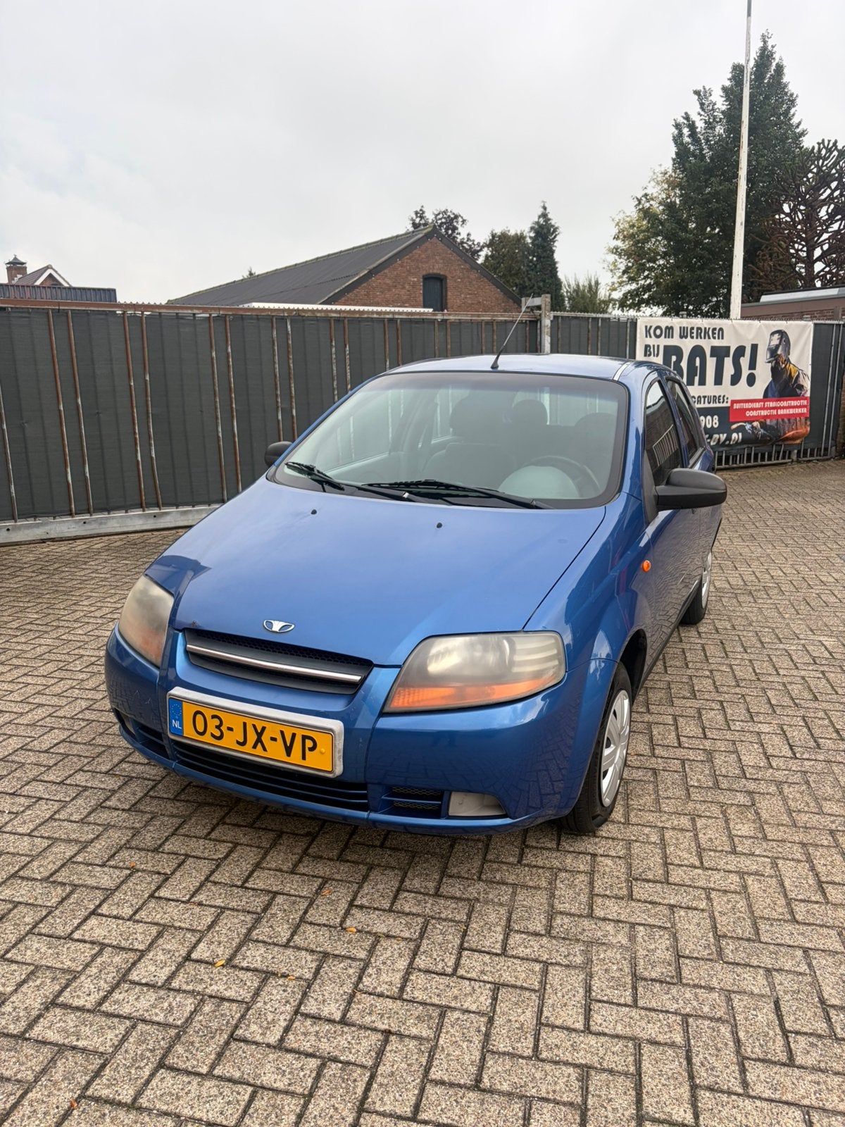 Daewoo Kalos 1.4 2002 Blauw NAP✅, Auto's, Stof, 40 €/maand, Radio, 4 cilinders