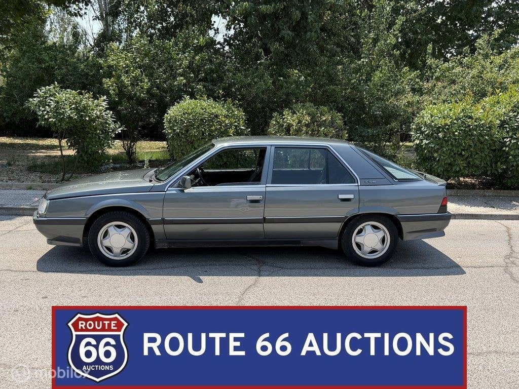 Renault 25 V6 Turbo | 1990 | Route 66 Auctions, Auto's, Overige carrosserieën, Renault, Zwart, Bedrijf