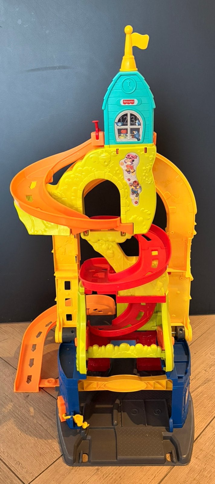 Fisher price zit en sta wheelies garage, Ophalen of Verzenden, Zo goed als nieuw, Speelset