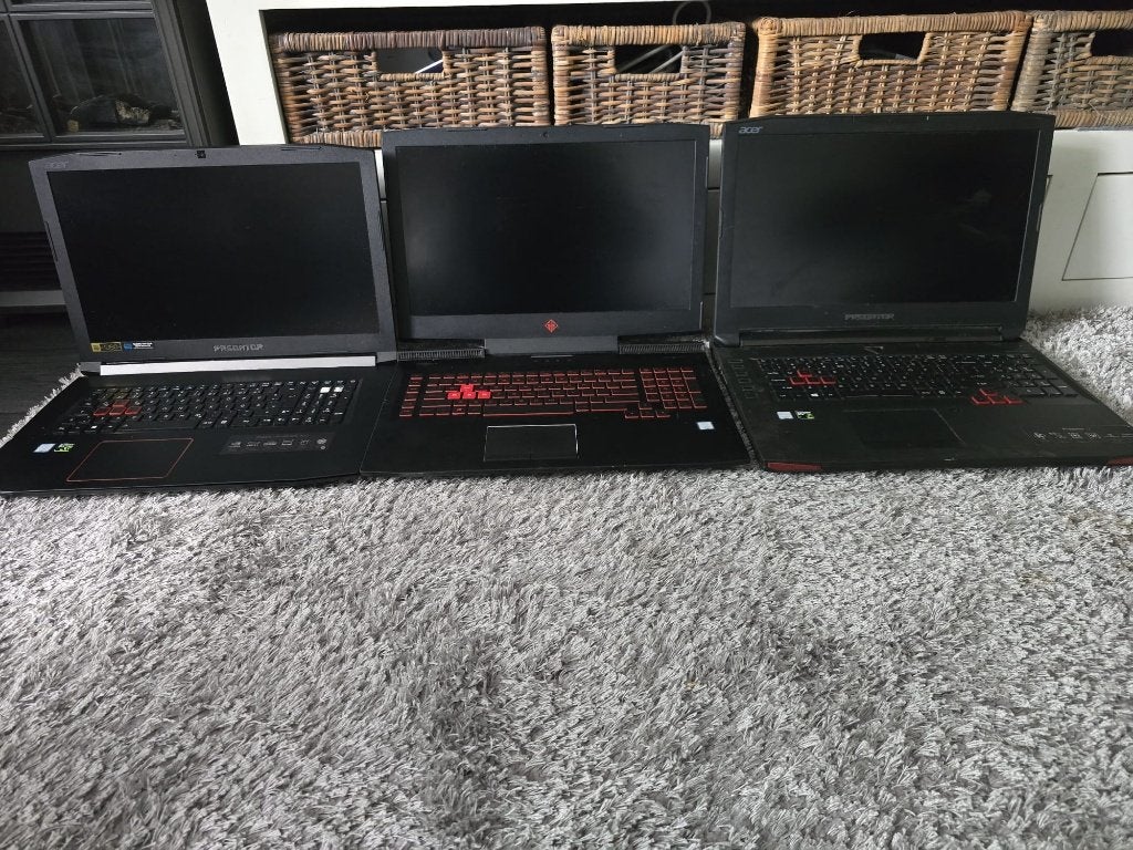 3 x 17 inch Gaming laptops i7 voor onderdelen of reperatie, Ophalen of Verzenden, 17 inch of meer, Gaming, Onbekend